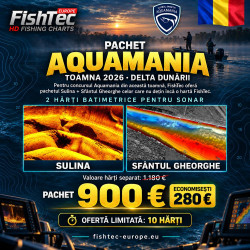 Pachet Aquamania 2026 – Hărți FishTec Sulina și Sfântul Gheorghe